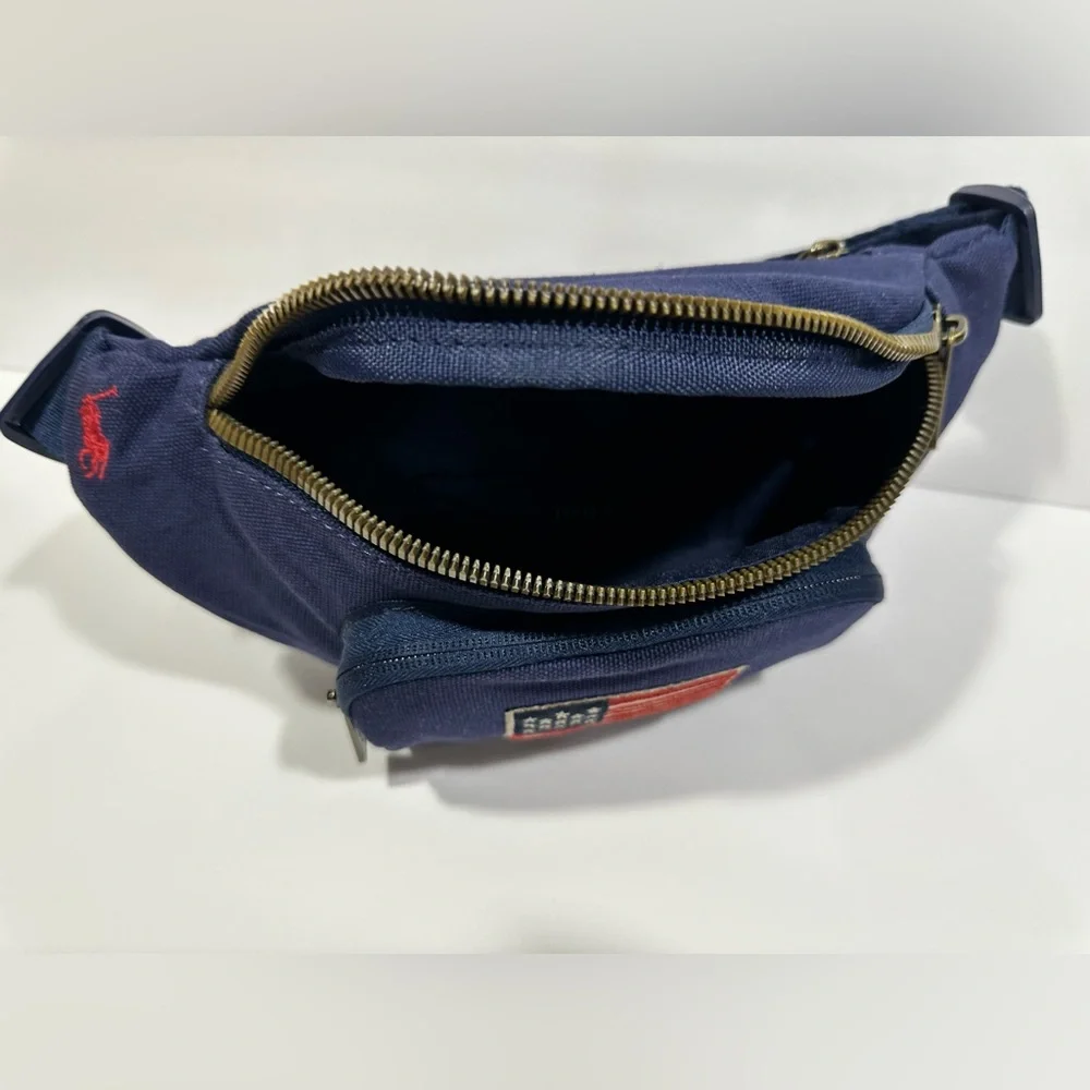 Polo by Ralph Lauren Blue Belt Bag with Flag Details - Picture 8 of 16